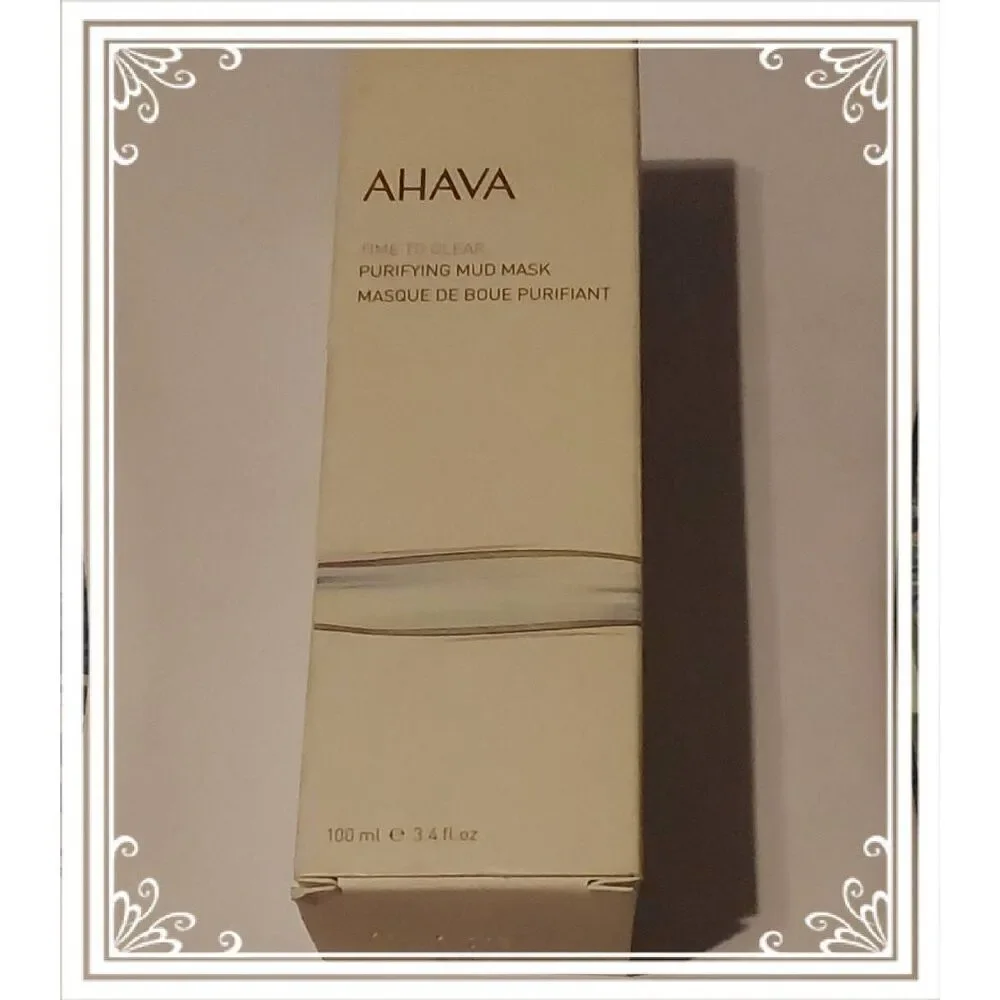 BNIB~AHAVA Time to Clear Purifying Mud Mask~3.4 fl.oz.